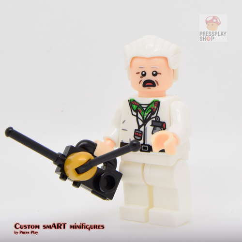 Custom Minifigure - based on the character from Back to the Future Doc