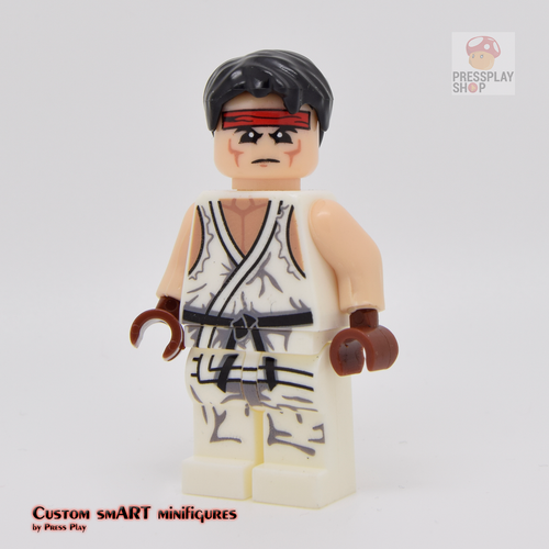 Custom Minifigure - based on the character from Street Fighter - Ryu