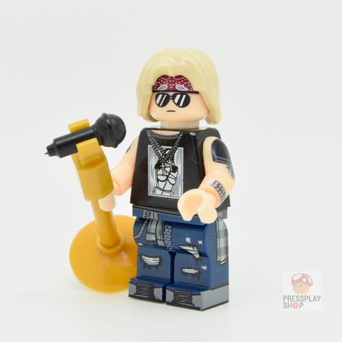 Custom Minifigure - based on the character Axl Rose (Guns N' Roses)
