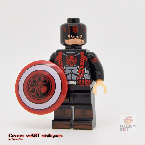Custom Minifigure - based on the character Captain America Hydra