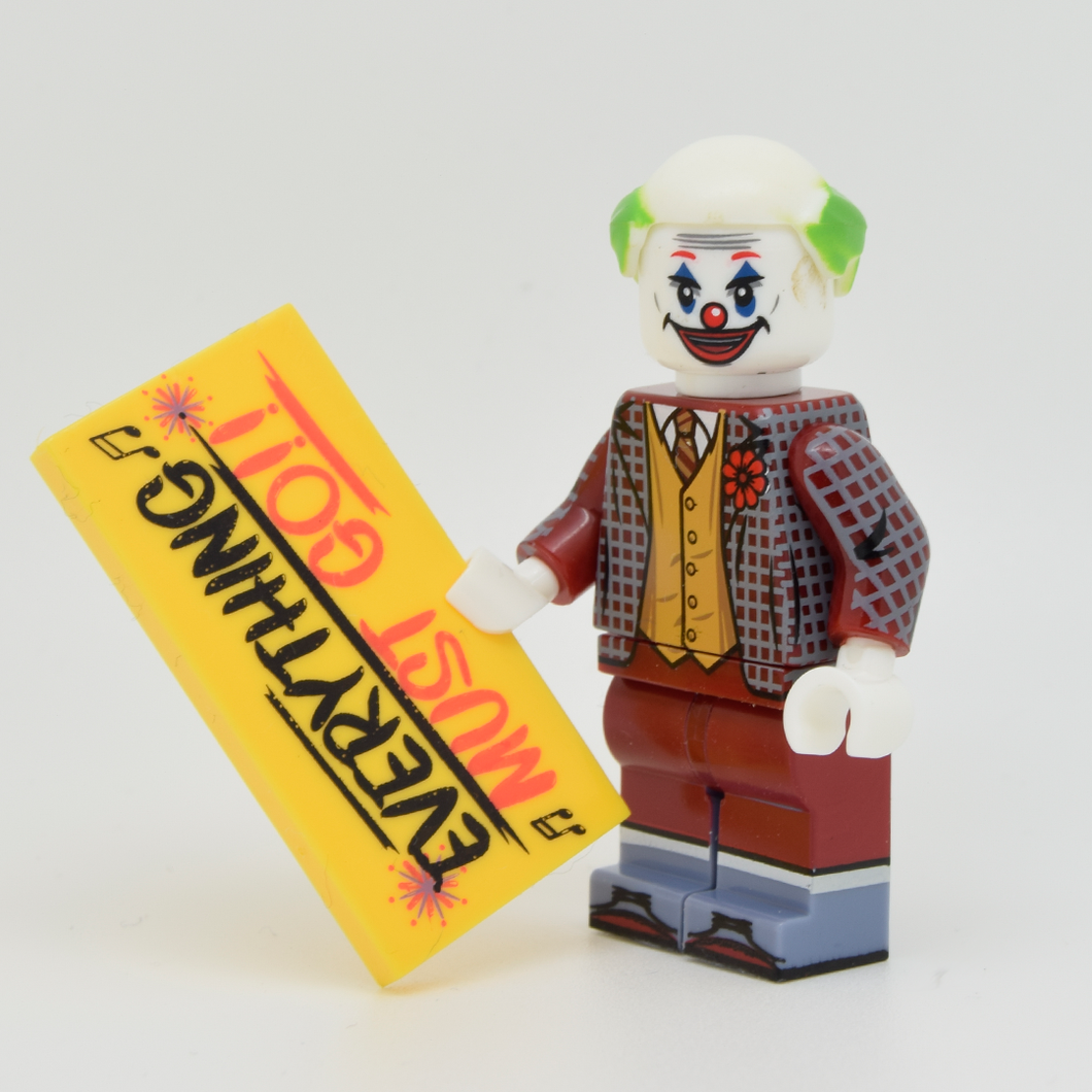 Custom Minifigure - based on the character The Joker (Joaquin Phoenix) LE