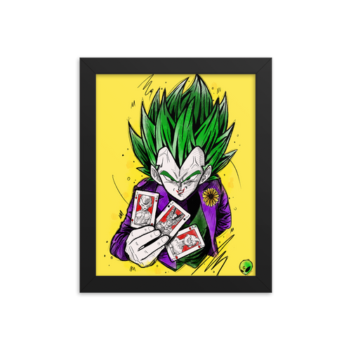Framed poster - Joker Prince of all Sayan's by Zaalunna