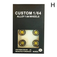 Load image into Gallery viewer, 4pcs/Set 1/64 Car Wheels Tire Modified Vehicle Alloy Car Refit Wheels Tires For Cars Suitable For Some Tomica Cars Toys for Kids