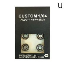 Load image into Gallery viewer, 4pcs/Set 1/64 Car Wheels Tire Modified Vehicle Alloy Car Refit Wheels Tires For Cars Suitable For Some Tomica Cars Toys for Kids