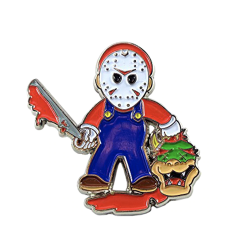 Smart Pins - Limited Edition Mario / Jason Friday 13 Enamel Pin Badge Brooch