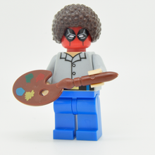 Load image into Gallery viewer, Custom Minifigure - based on the character of Bob Ross (DEADPOOL)