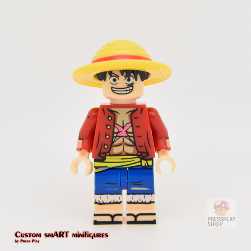 Custom Minifigure - based on the character Monkey D. Luffy