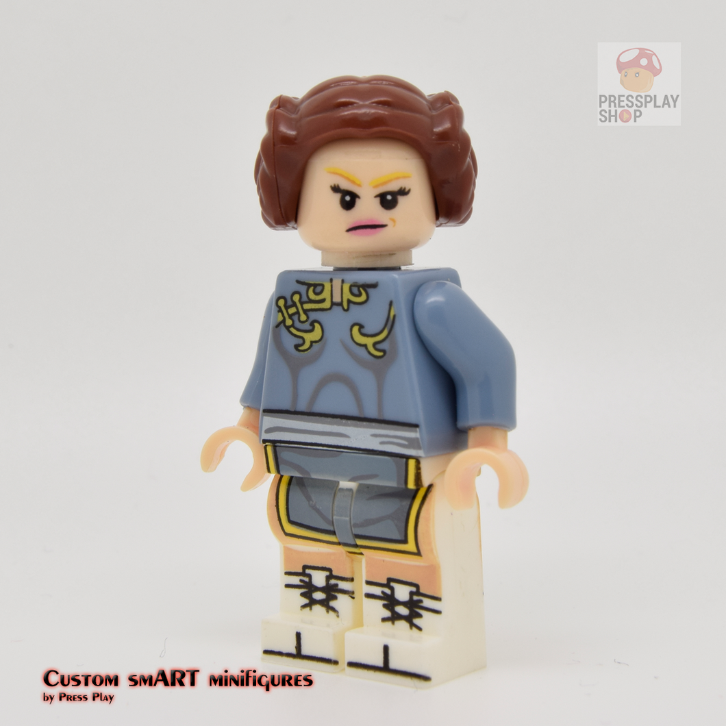 Custom Minifigure - based on the character from Street Fighter - Chun Li