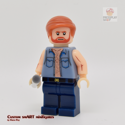 Custom Minifigure - based on the character of Chuck Norris