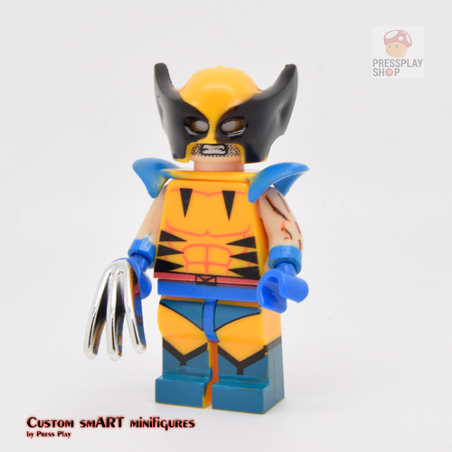 Custom Minifigure - based on the character Wolverine (Classic)