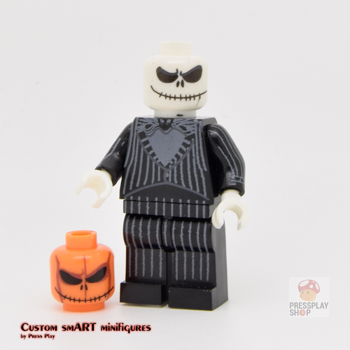 Custom Minifigure - based on the character Jack Skellington