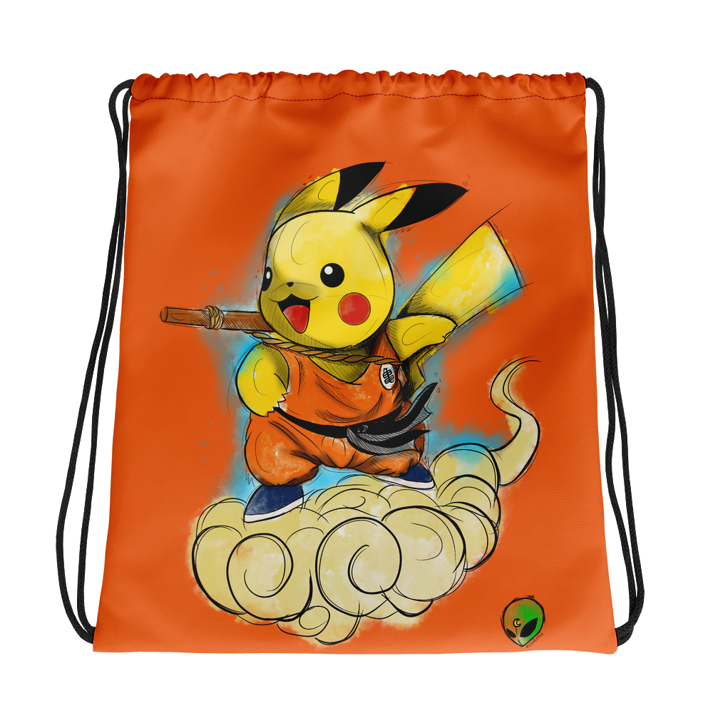 Drawstring bag -  Pika Goku by Zaalunna