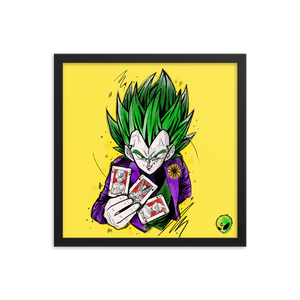 Framed poster - Joker Prince of all Sayan's by Zaalunna