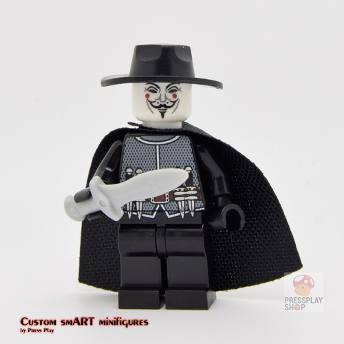 Custom Minifigure - based on the character V for Vendetta